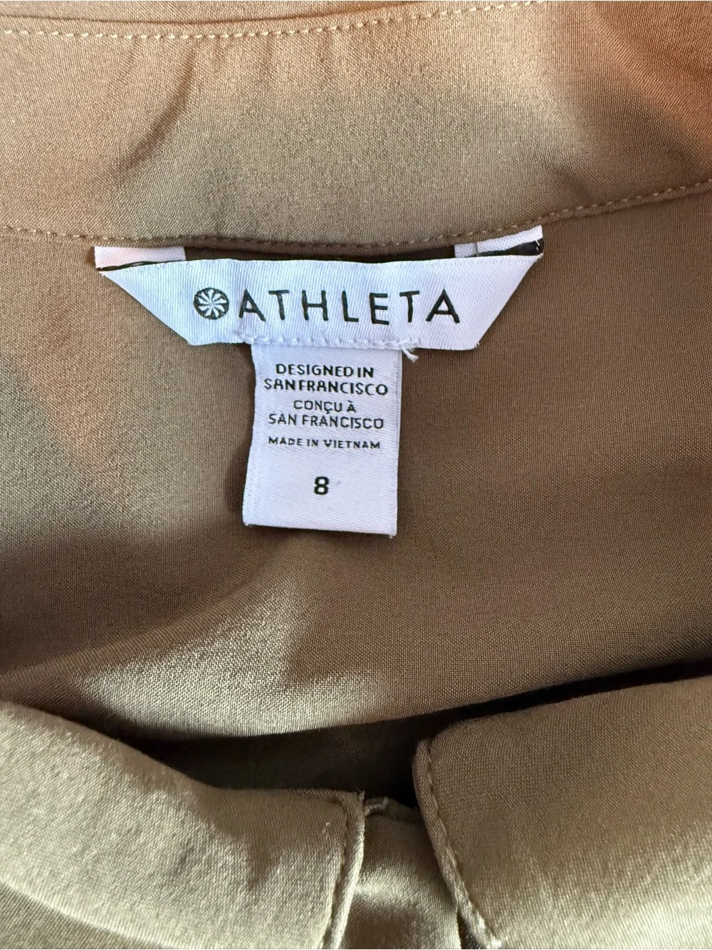Athleta Brooklyn Heights Wide Leg Jumpsuit Olive Green Size 8 Great  Condition
